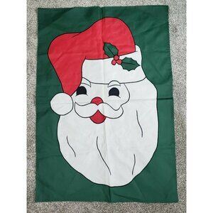Vintage 28x40 Yard Porch House Flag Santa Christmas Snowman Winter Garden Flags